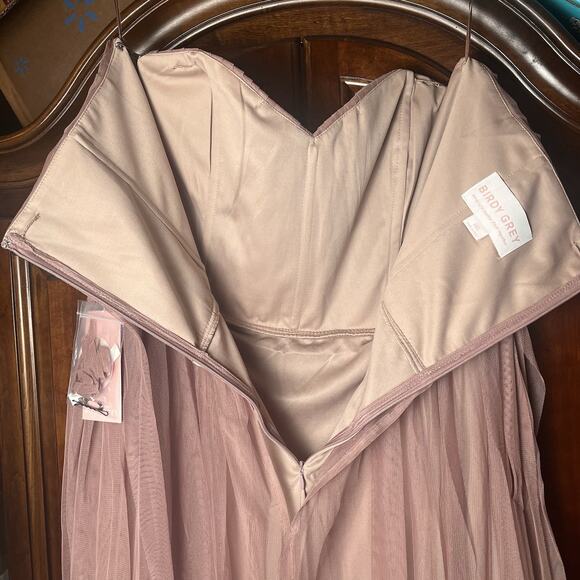 BIRDY GREY Christina Convertible Dress Maxi Sandy Mauve Plus Size 3X Bridesmaid - Picture 11 of 16